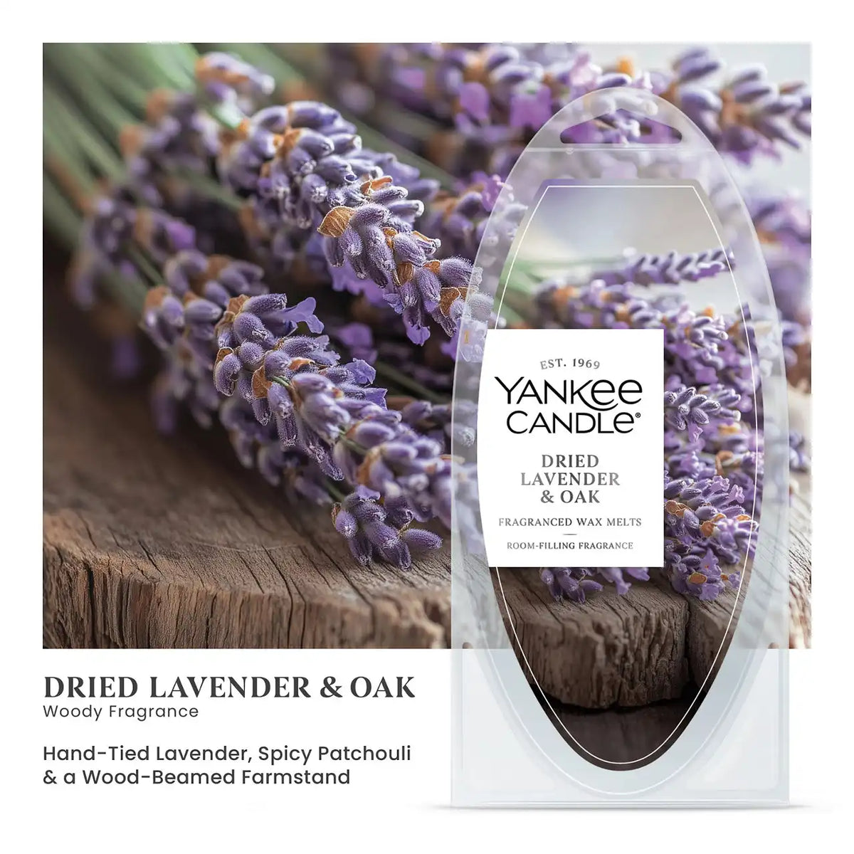 Dried Lavender & Oak Wax Melts 6-Packs