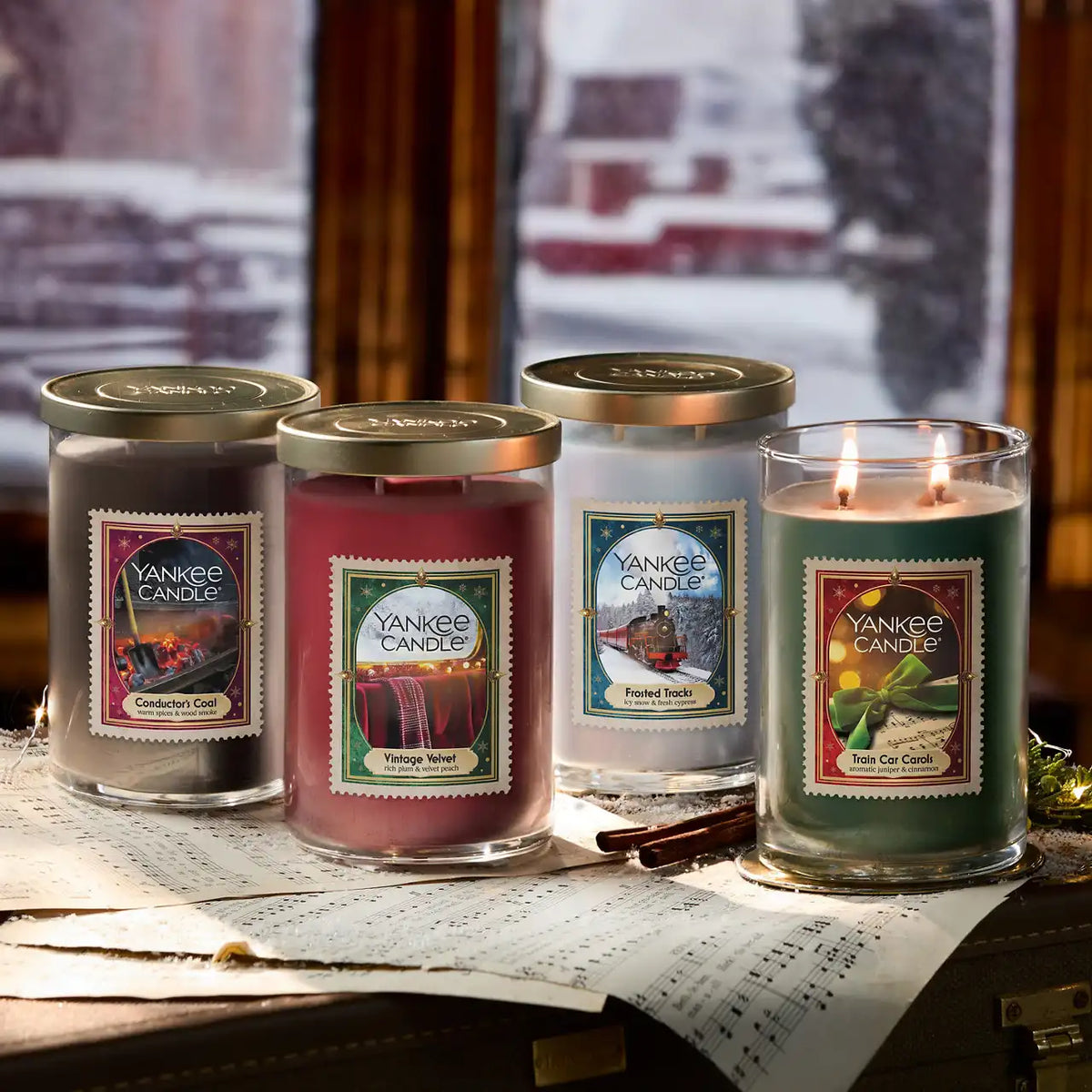 Train Car Carols Large Tumbler Candle