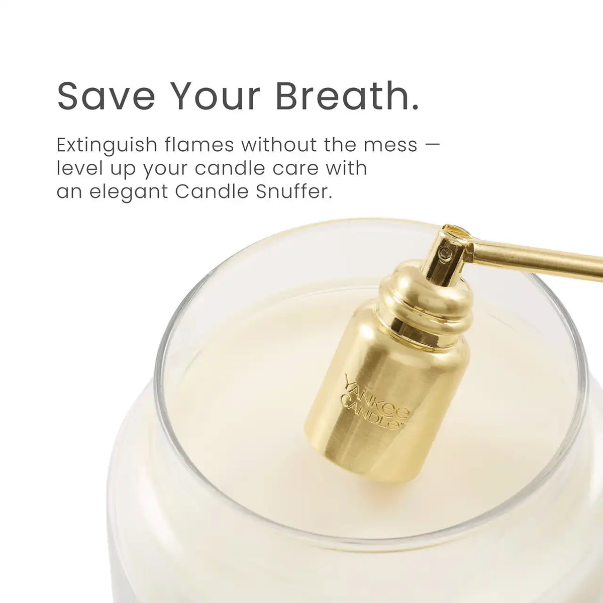 Pale Gold Apothecary Jar Candle Snuffer Candle Tool