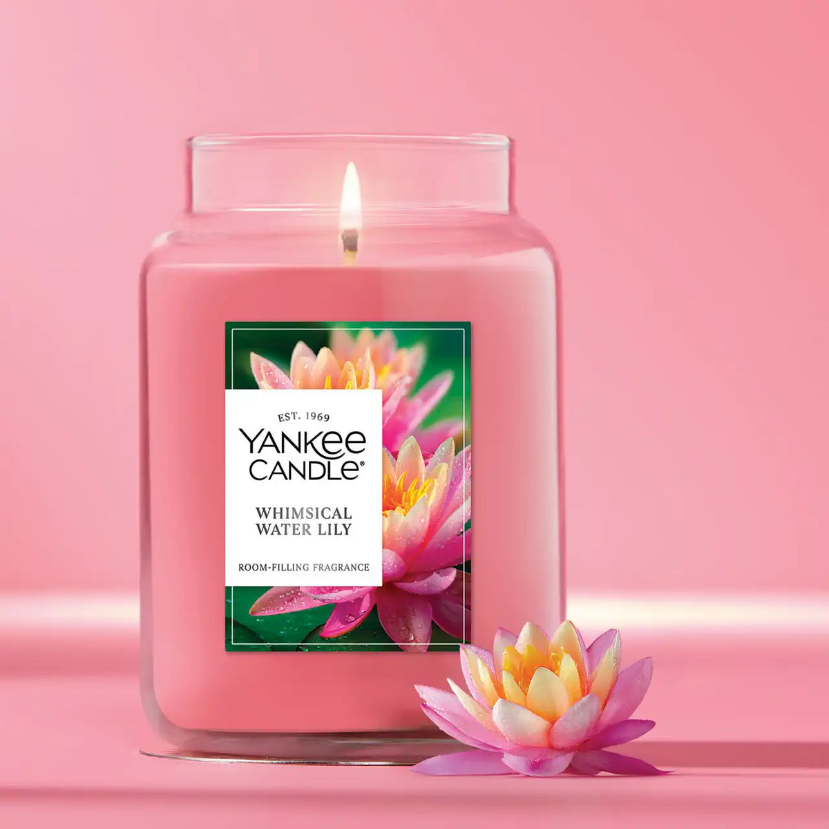 Whimsical Water Lily Original Large Jar Candle