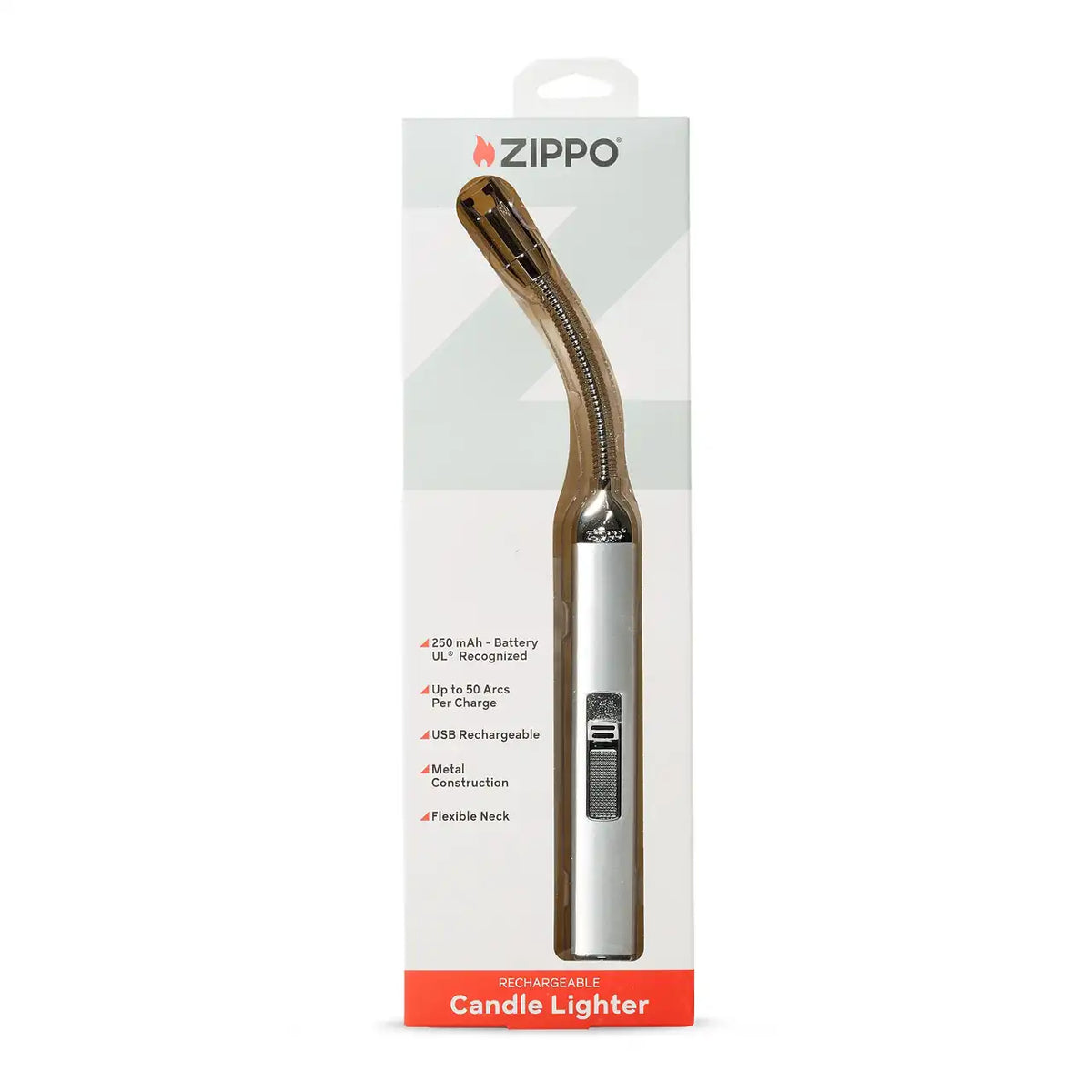 Zippo Rechargeable Silver Candle Lighter Candle Tool