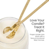 Pale Gold Perfect Wick Trimmer Candle Tool